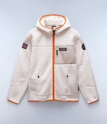 Napapijri Fleecejacke Yupik Fzh Rot/Grau/Beige/Orange/Khaki