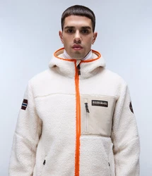 Napapijri Fleecejacke Yupik Fzh Rot/Grau/Beige/Orange/Khaki