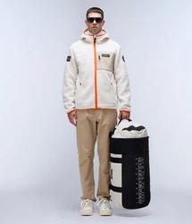 Napapijri Fleecejacke Yupik Fzh Rot/Grau/Beige/Orange/Khaki