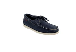 Sebago Docksides Portland Schnürschuh Blau / Marine