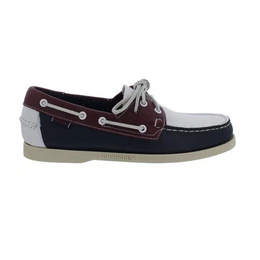 Spinnaker, Full-Grain Leather (Glattleder), Navy-Red-White, Men Bootsschuh