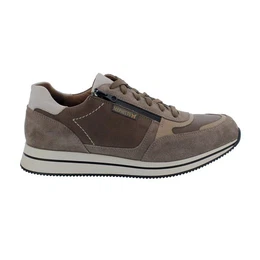 Gilford Sneaker, (Velours- / Glattleder kombi), Warm Grey (Schnrschuh
