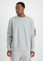 Alpha Industries Sweater X-Fit Label Hellgrau/Grau