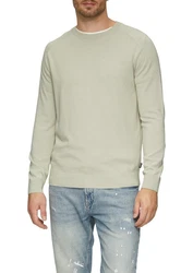 s.Oliver Pullover mit Rundhals und melierter Optik 