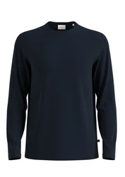 s.Oliver Langarmshirt Dunkelblau/Schwarz