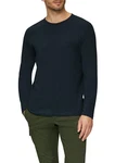 s.Oliver Langarmshirt Dunkelblau/Schwarz