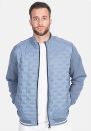 Steppjacke mit elastischem Strickeinsatz