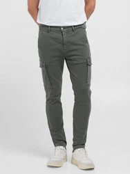 Replay Cargohose JAAN Hyperflex Dunkelgrün/Khaki/Grün