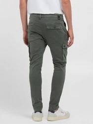 Replay Cargohose JAAN Hyperflex Dunkelgrün/Khaki/Grün