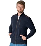 CASAMODA Kapuzensweatshirt Sweatjacke Outdoorjacke Dunkelblau/Blau/Hellblau