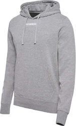 hummel Kapuzenpullover Hmlelemental Hoodie Grau/Hellgrau