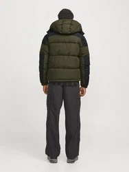 Jack & Jones Steppjacke Jcoaero Puffer SN Dunkelgrün/Grün