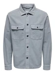 ONLY & SONS Langarmhemd ONSOLIVER Blau/Hellblau/Grau