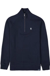 Sweatshirt Troyer mit Logo-Patch - Regular Fit
