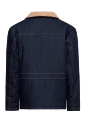 KingKerosin Winterjacke im Denim-Look Dunkelblau/Blau/Hellblau