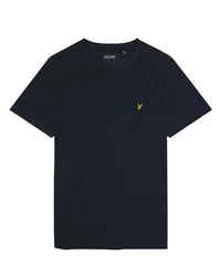 Lyle & Scott T-Shirt Herren Raglan Dunkelblau/Blau/Grün