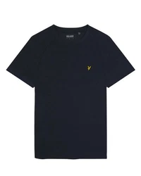 Lyle & Scott T-Shirt Herren Raglan Dunkelblau/Blau/Grün
