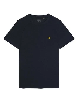 Lyle & Scott T-Shirt Herren Raglan Dunkelblau/Blau/Grün