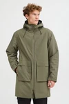North Bend Funktionsmantel NBKarim Parka mit Kapuze Dunkelgrün/Khaki/Grün
