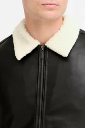 Indicode Lederjacke IDSulto Schwarz/Creme