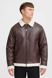Indicode Lederjacke IDSulto Dunkelbraun/Braun/Creme