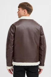 Indicode Lederjacke IDSulto Dunkelbraun/Braun/Creme