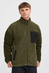 Indicode IDTrautmar Fellimitatjacke Dunkelgrün/Grün