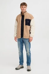 Indicode IDTrautmar Fellimitatjacke Braun/Beige