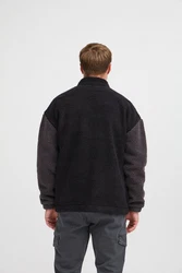 Indicode IDTrautmar Fellimitatjacke Schwarz/Dunkelgrau