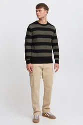 Indicode Strickpullover IDTelly Schwarz/Beige/Khaki/Dunkelgrün/Braun/Creme/Gelb