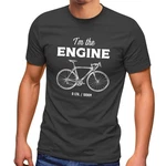 MoonWorks Print-Shirt Herren T-Shirt Fahrrad Sprüche I'm the Engine Bike Rad Fun-Shirt mit Print 
