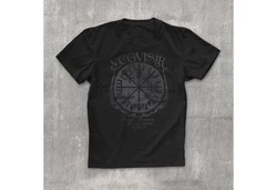 Neverless Herren T-Shirt Vegvisir Runenkompass Schwarz/Hellgrau/Dunkelgrau/Grün/Lila