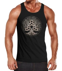 Neverless Tanktop Yggdrasil Weltenbaum nordische Mythologie Asgard Schwarz