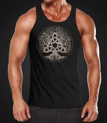Neverless Tanktop Yggdrasil Weltenbaum nordische Mythologie Asgard Schwarz