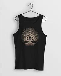 Neverless Tanktop Yggdrasil Weltenbaum nordische Mythologie Asgard Schwarz