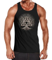 Neverless Tanktop Yggdrasil Weltenbaum nordische Mythologie Asgard Schwarz