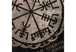 Neverless Tanktop Herren Vegvisir Runenkompass Mythologie Schwarz/Blau/Rot