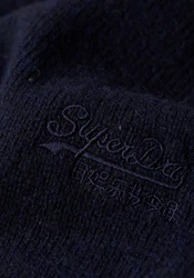 Superdry Rundhalspullover ESSENTIAL SLIM FIT CREW JUMPER Dunkelblau/Blau