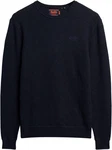 Superdry Rundhalspullover ESSENTIAL SLIM FIT CREW JUMPER Dunkelblau/Blau