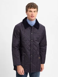 Barbour Steppjacke Liddesdale Quilt Dunkelblau/Dunkelgrau/Blau/Schwarz
