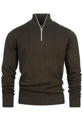 Kronstadt Strickpullover KSCarlo Half-Zip 