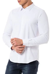 RedBridge Businesshemd Klassischer Stil Elegant Hellblau/Weiß/Grau