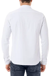 RedBridge Businesshemd Klassischer Stil Elegant Hellblau/Weiß/Grau