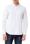 RedBridge Businesshemd Klassischer Stil Elegant Hellblau/Weiß/Grau