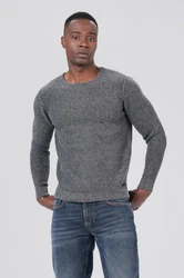 Miracle of Denim Strickpullover Herren Pullover Grau