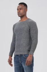 Miracle of Denim Strickpullover Herren Pullover Grau