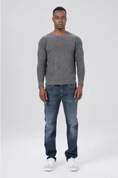 Miracle of Denim Strickpullover Herren Pullover Grau