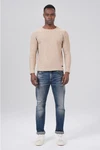 Miracle of Denim Strickpullover Herren Pullover Beige/Khaki/Blau