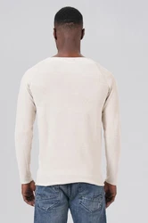 Miracle of Denim Strickpullover Men Pullover Weiß/Creme/Beige/Khaki