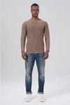 Miracle of Denim Strickpullover Men Pullover Beige/Khaki/Braun/Schwarz